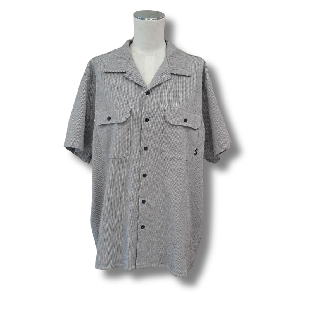 Thrills - Stripe Cotton Shirt - Size S - Front