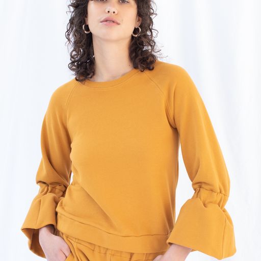 Recreate Transit Sweatshirt - Marigold Front