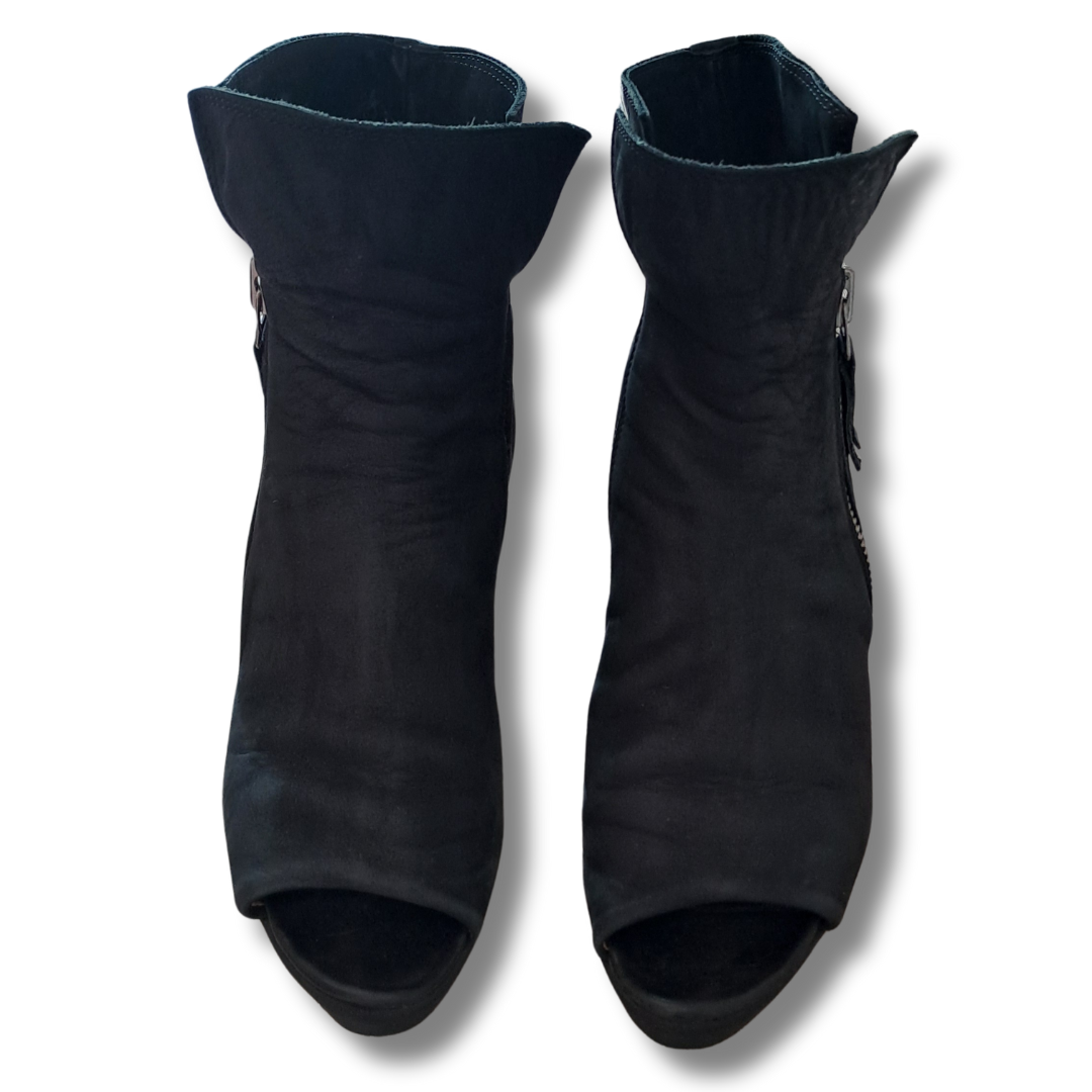 Trippen -Open Toe Wedge Bootie - Size 40/9 - Front