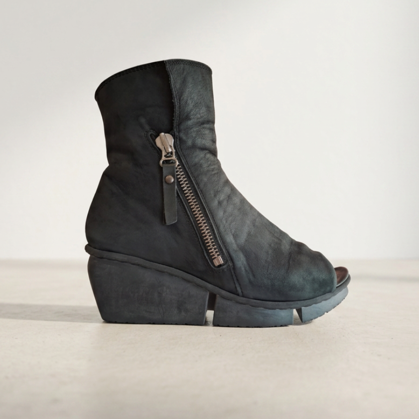Trippen -Open Toe Wedge Bootie - Size 40/9
