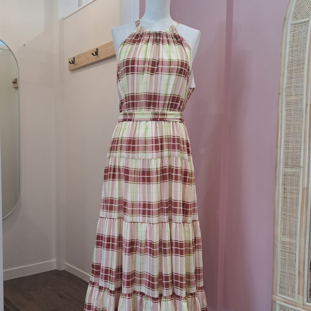 Tuesday Label - Tartan Jolene Dress - Size 12 - BNWT