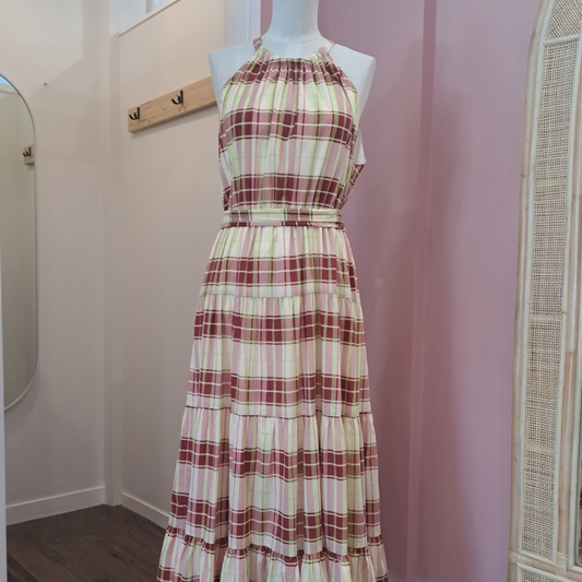 Tuesday Label - Tartan Jolene Dress - Size 12 - BNWT