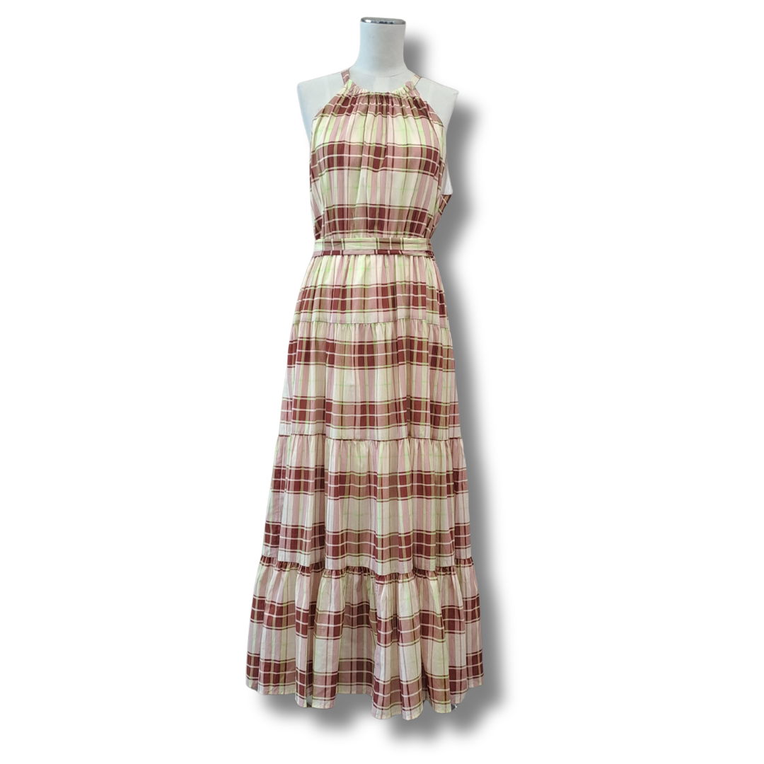 Tuesday Label - Tartan Jolene Dress - Size 12 - Front View