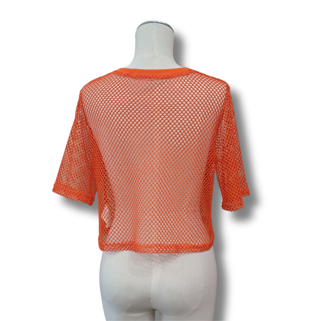 Two by Two - Arrow Mesh Top - Size S - Back