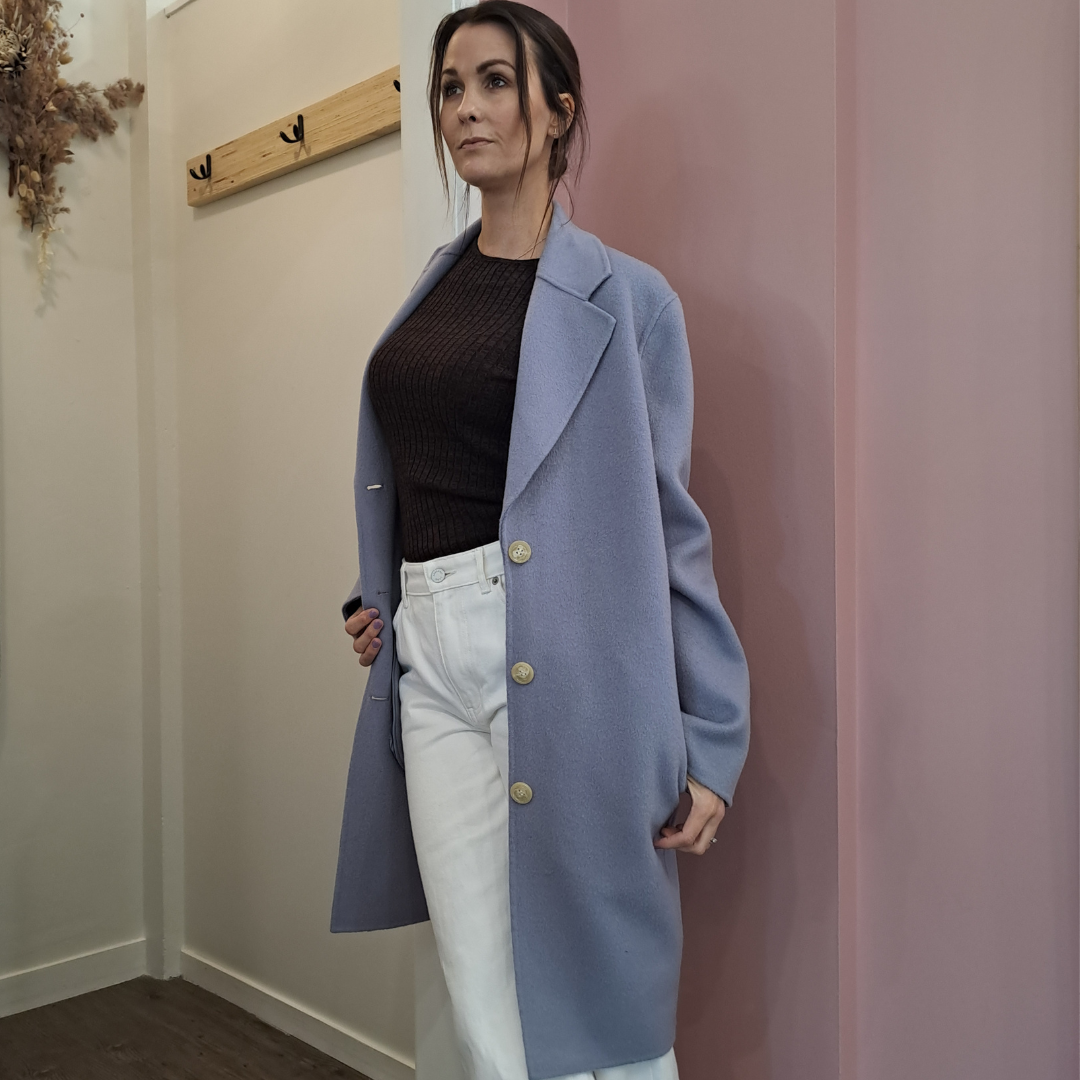 Acne Studios Landi Wool Cashmere Coat Size 8 August