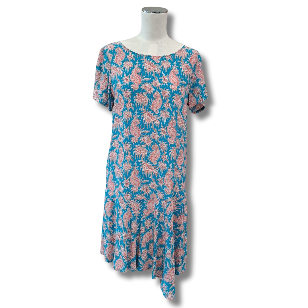 Helen Cherry - Silk Paisley Dress - Size 10