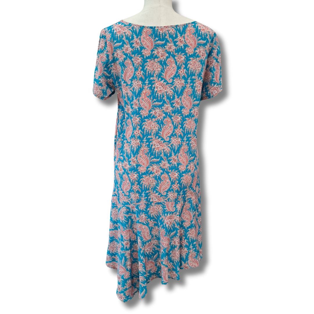 Helen Cherry - Silk Paisley Dress - Size 10