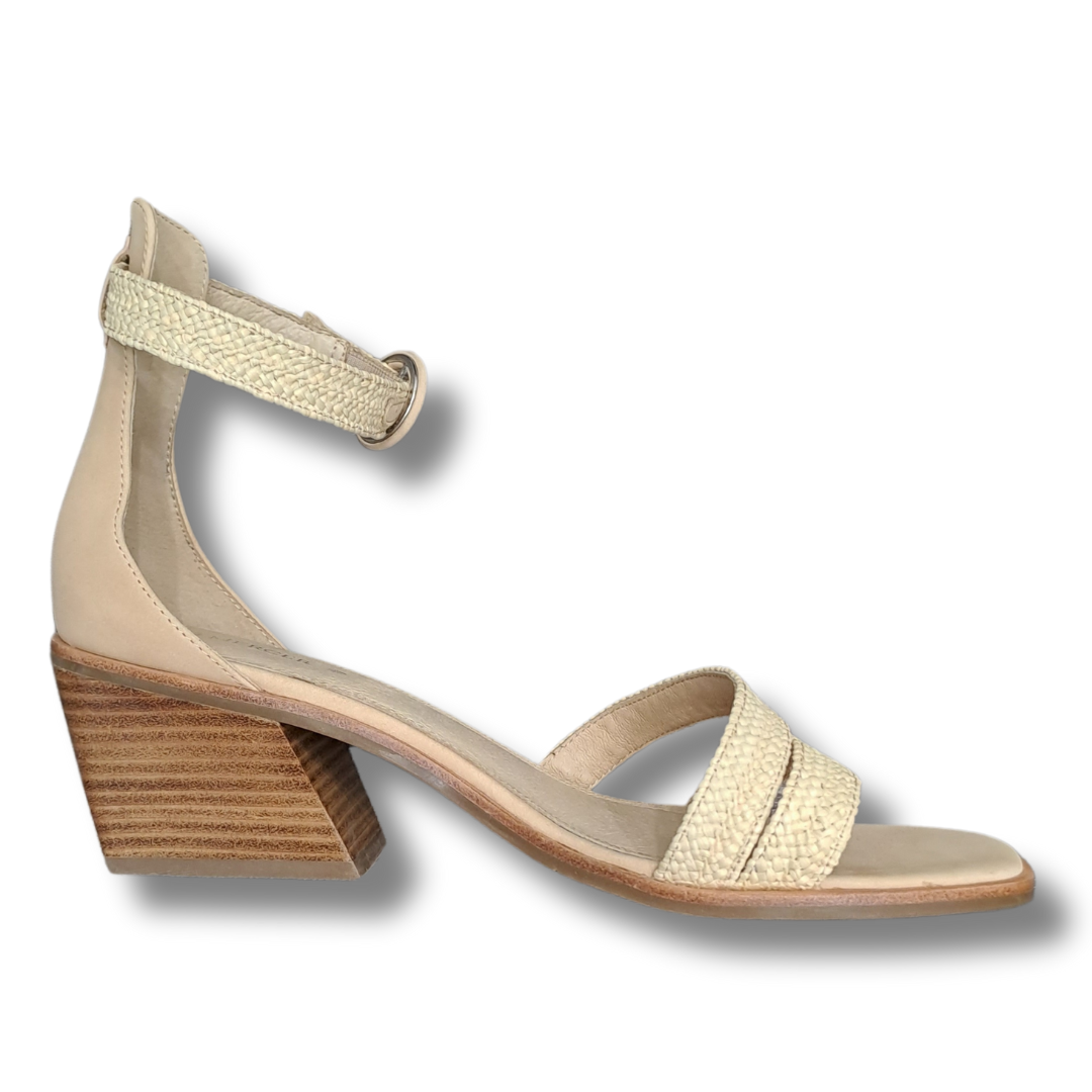 Jo Mercer - Natural Raffia Heels - Size 41