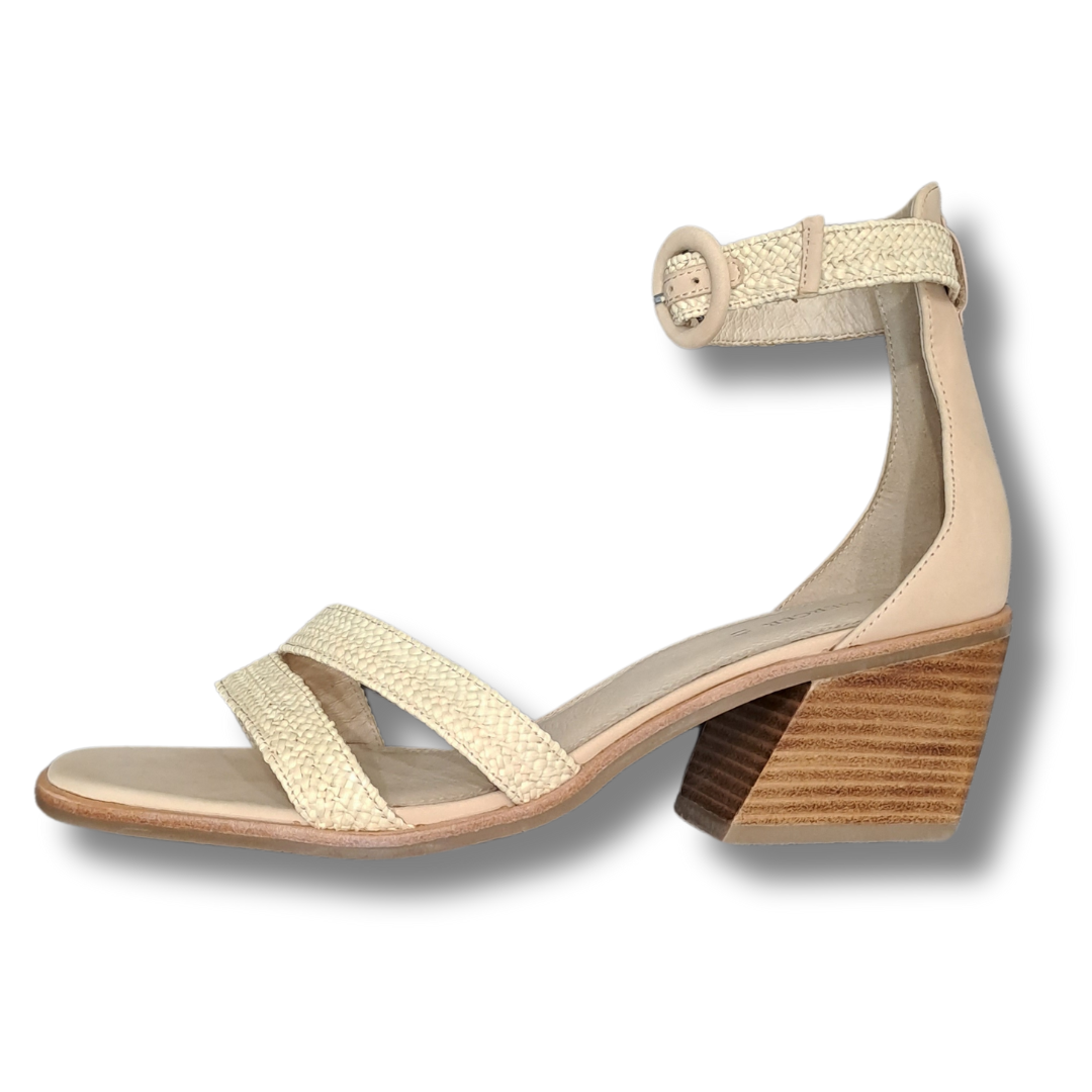 Jo Mercer - Natural Raffia Heels - Size 41