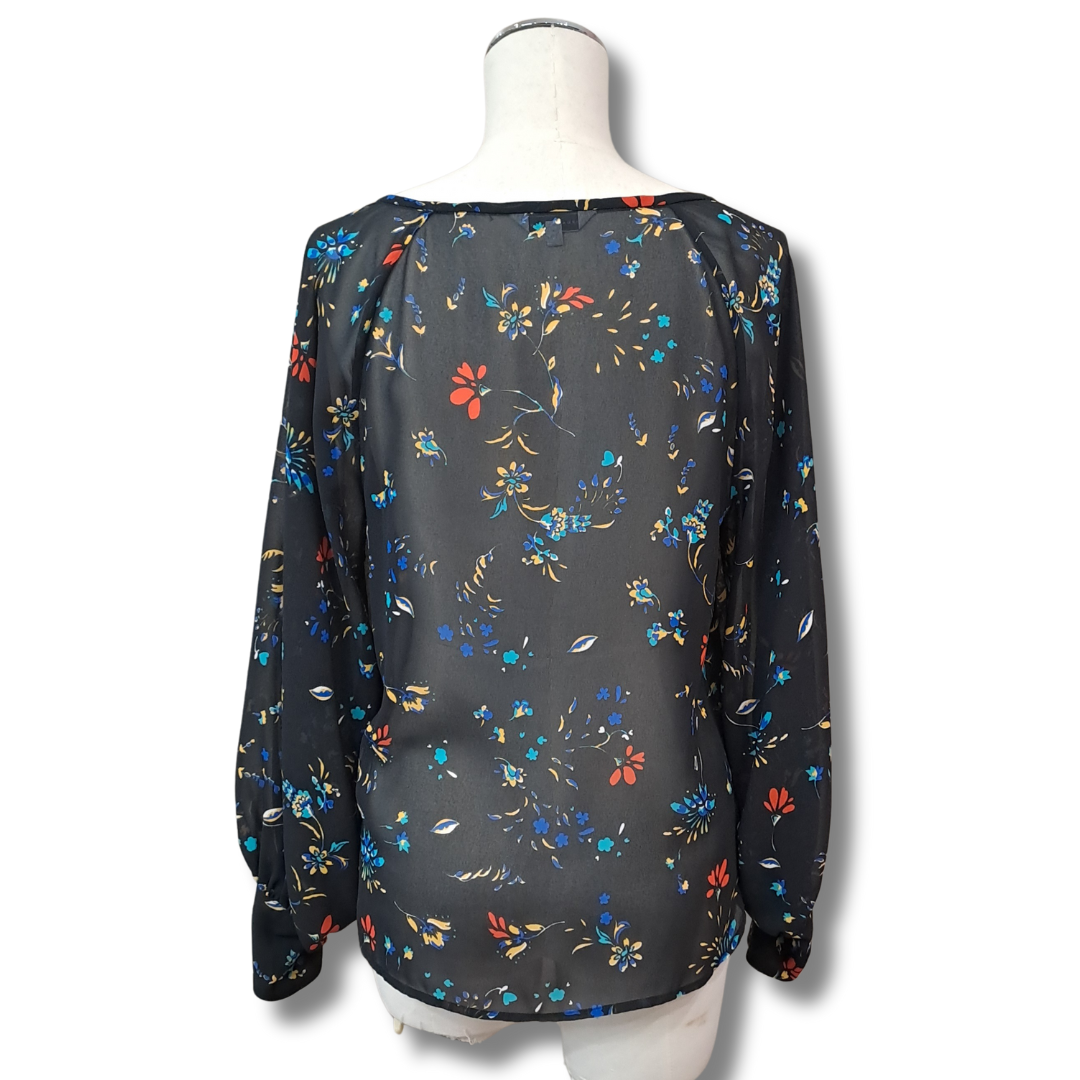 Veronika Maine - Floral Blouse - Back View