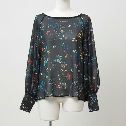 Veronika Maine - Floral Blouse - Front View