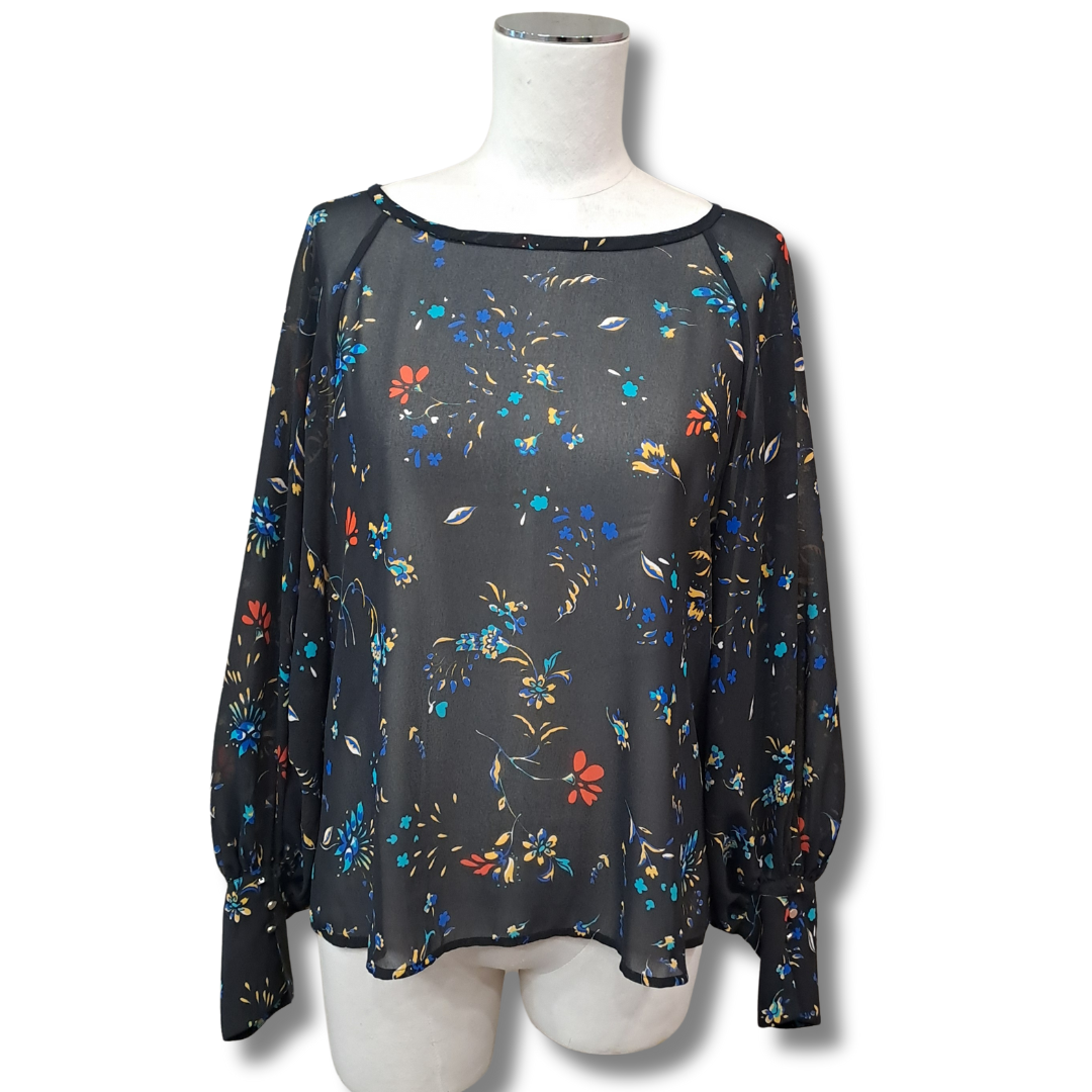 Veronika Maine - Floral Blouse - Front View
