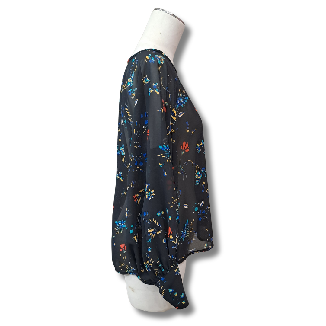 Veronika Maine - Floral Blouse - Side View
