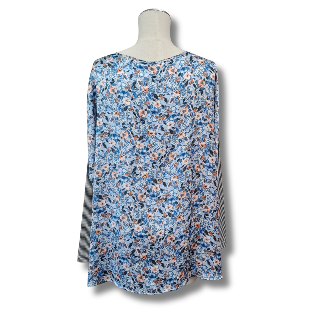 Vincent - Floral Top - Size 10 - Back View
