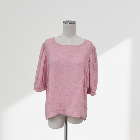 Whitemouse - Pink Linen Top - Size 16