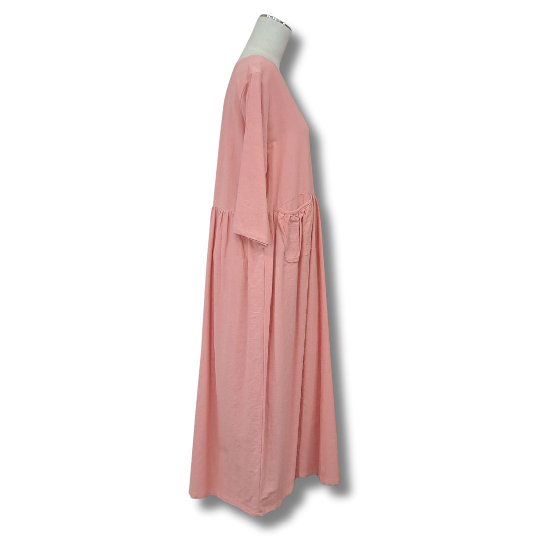 Wicker & Co - Terracotta Pocket Dress - Side