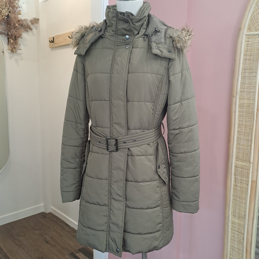 Witchery - Khaki Puffer Jacket - Size M