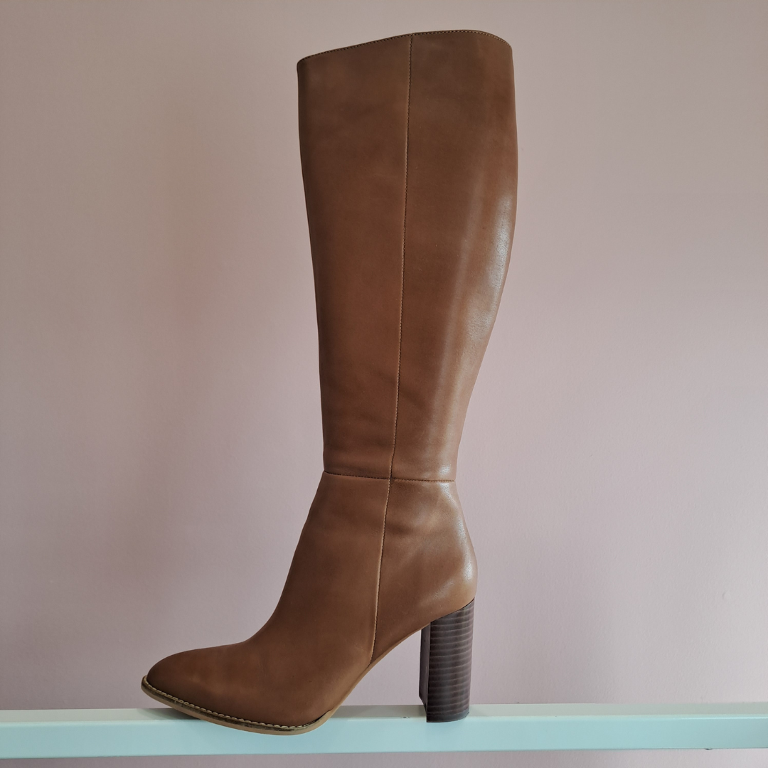 Wittner - Hensley Cognac Tall Boots - Size 39/8
