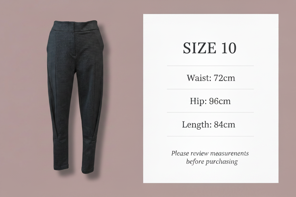 X Lab - Ponti Pant - Size 10 - Size Guide