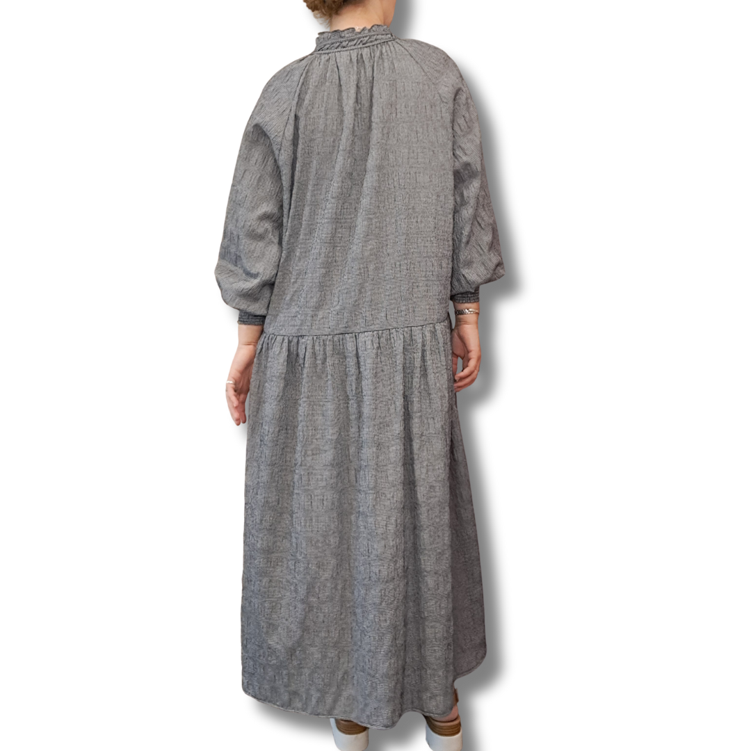 Zoe Kratzmann - Small Check Maxi Dress - Back View