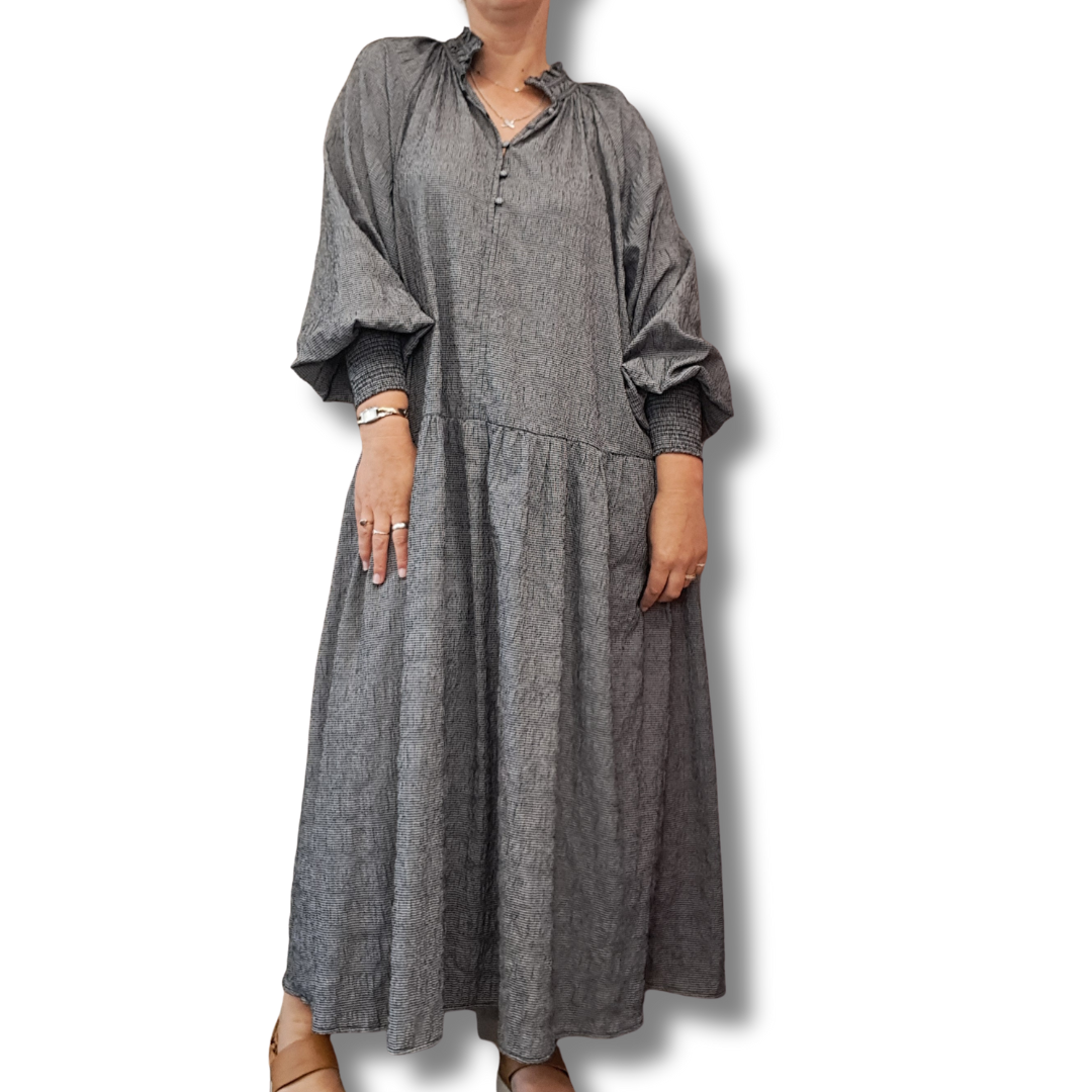 Zoe Kratzmann - Small Check Maxi Dress - Front View