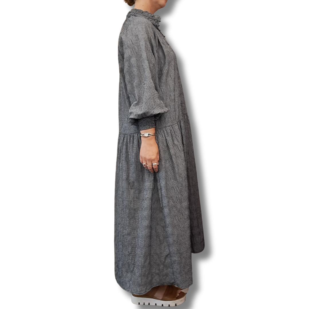 Zoe Kratzmann - Small Check Maxi Dress - Side View