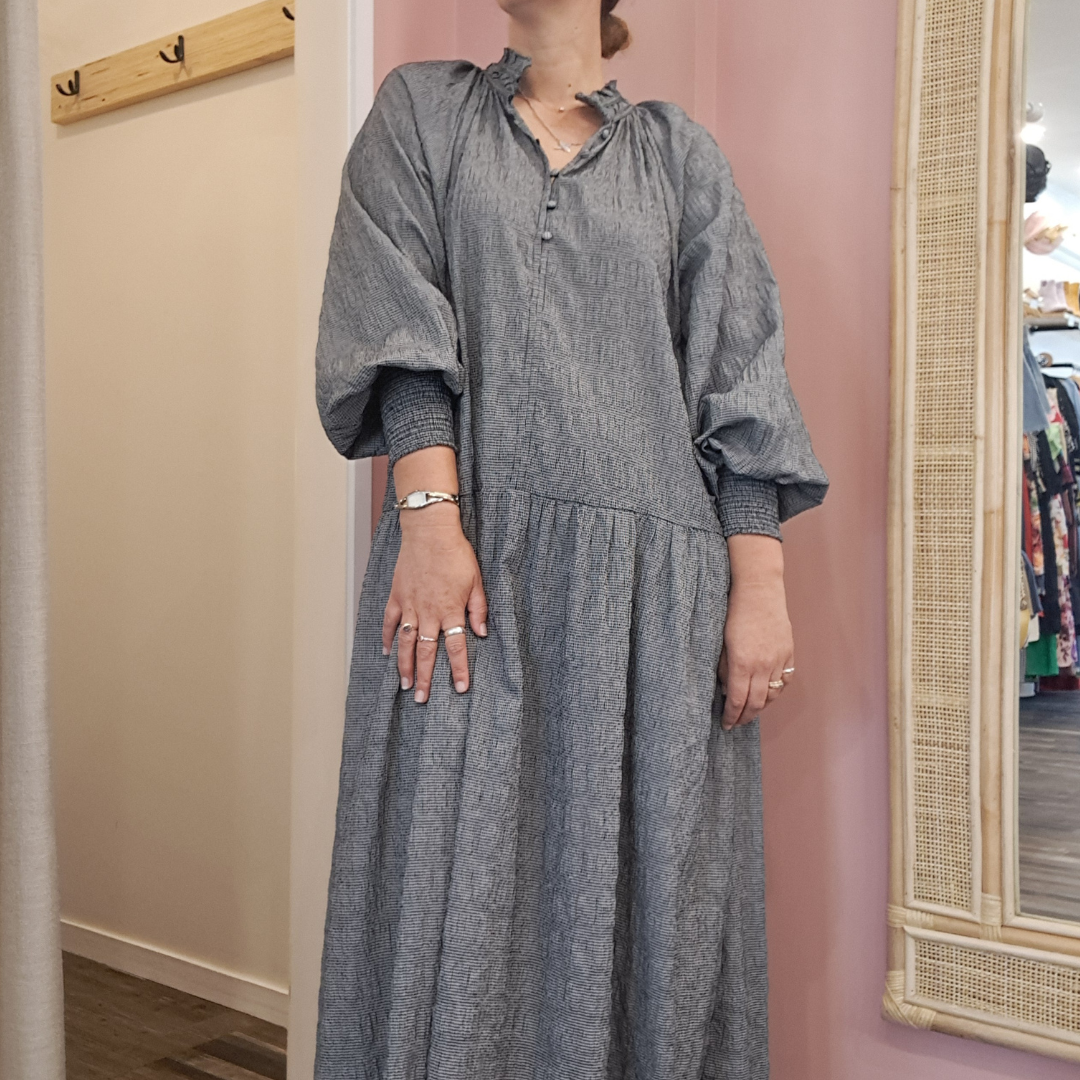 Zoe Kratzmann - Small Check Maxi Dress - Size 3