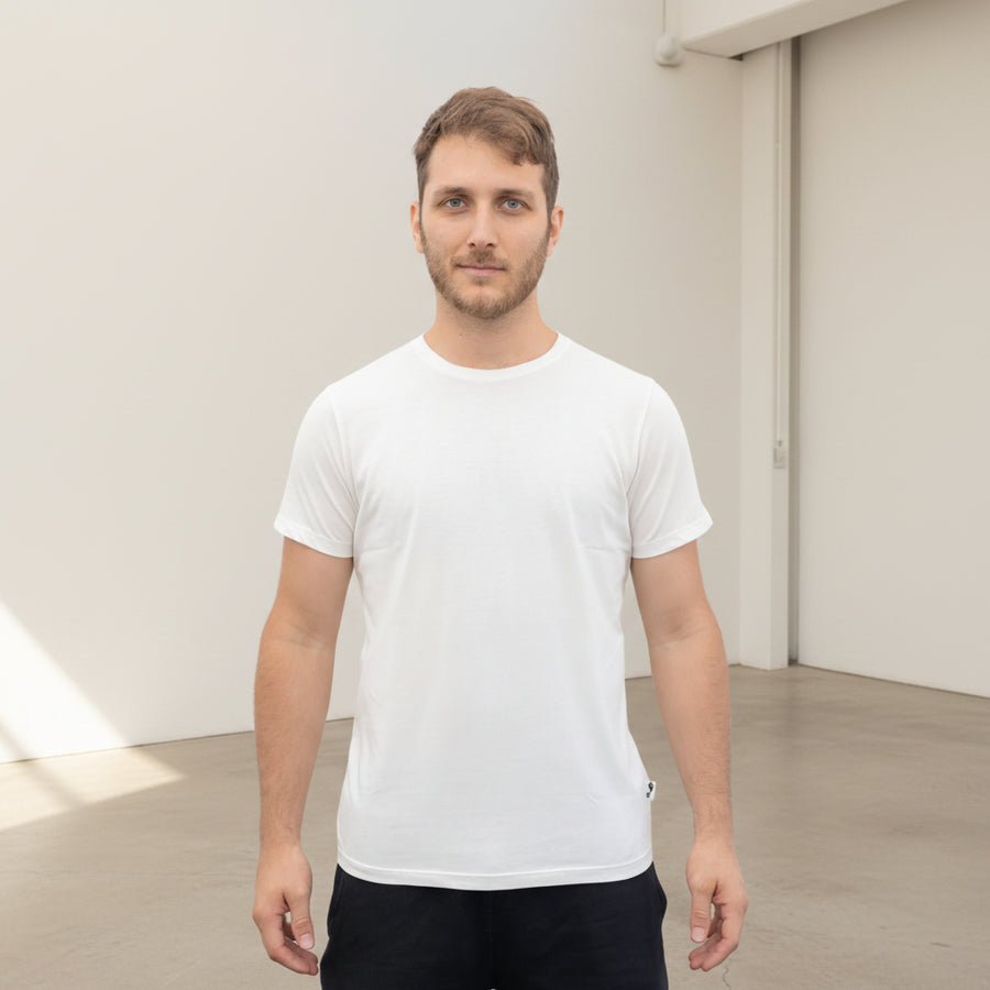 Organic Pima Cotton T-Shirt - Men's White