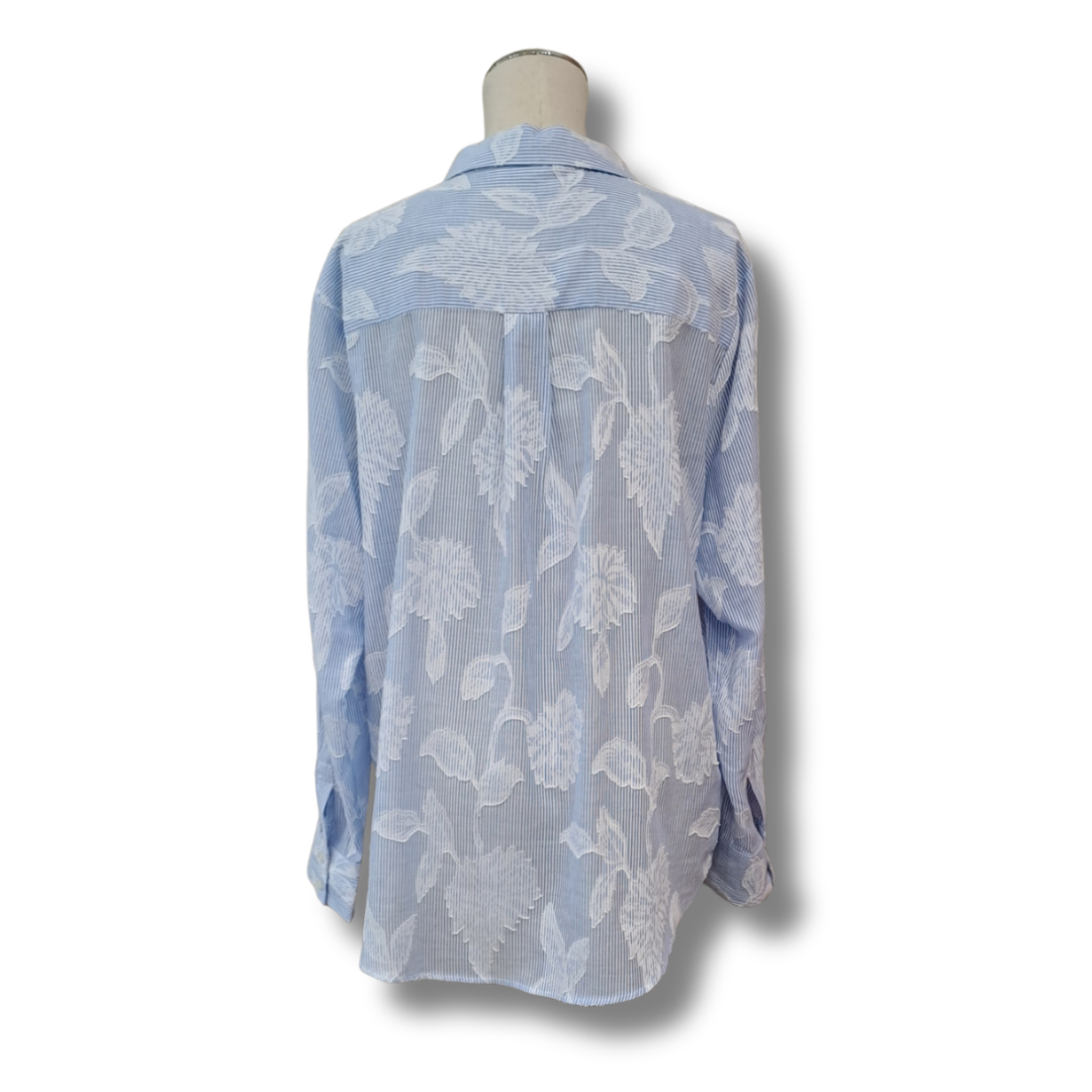 Betty Basics - Lace Stripe Shirt