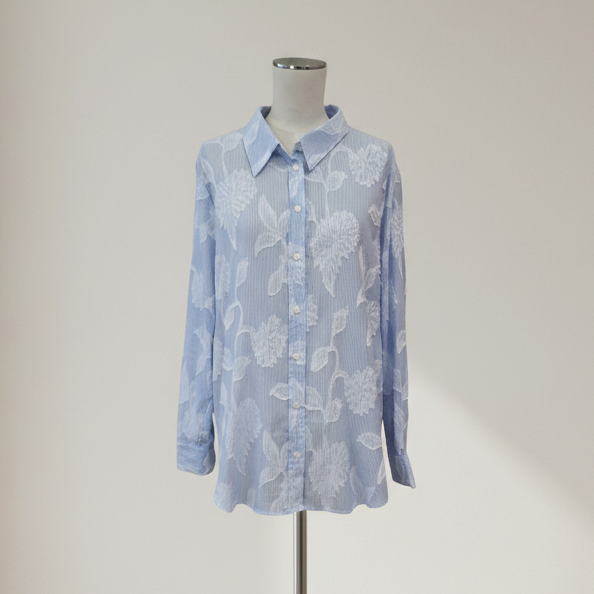 Betty Basics - Lace Stripe Shirt