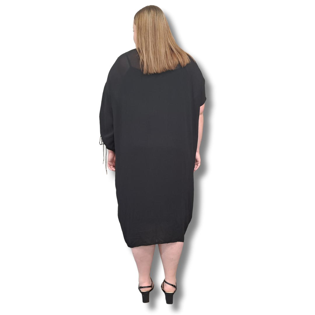 Maaike - Sheer Gathered Dress - One Size